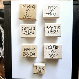Stampin Up! Dot Greetings Rubber Stamps